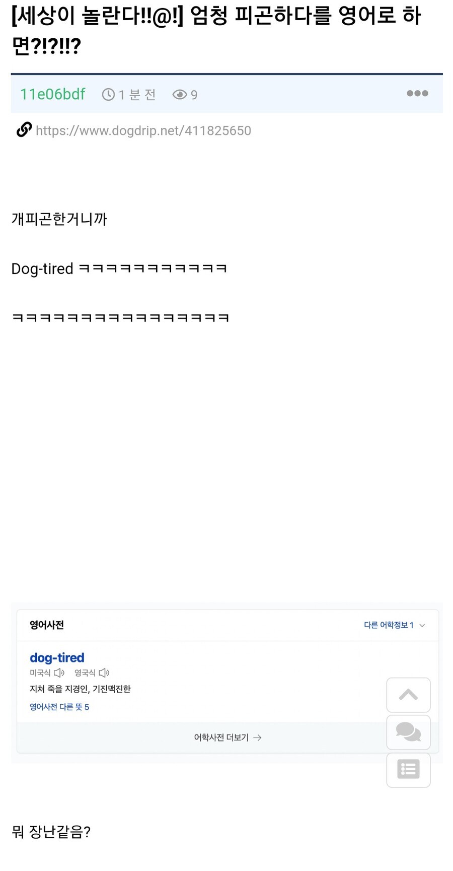 개피곤하다를 영어로? ㅋㅋㅋㅋㅋㅋㅋㄴ_1.jpg