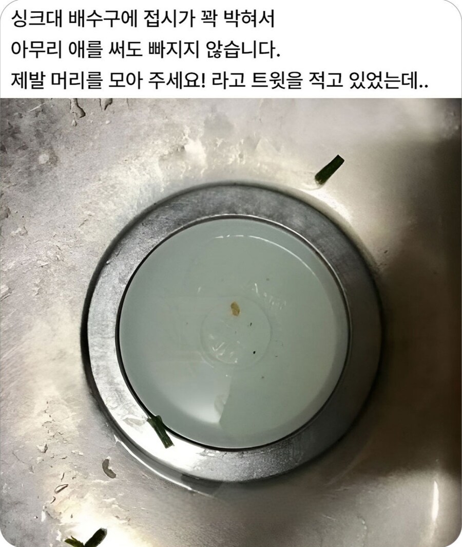 싱크대 배수구에 낀 접시 빼는 방법.jpg_1.jpg