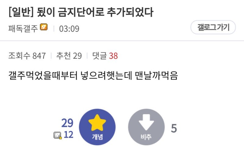 어느 디시 갤러리의 금지어 수준.jpg_1.jpg