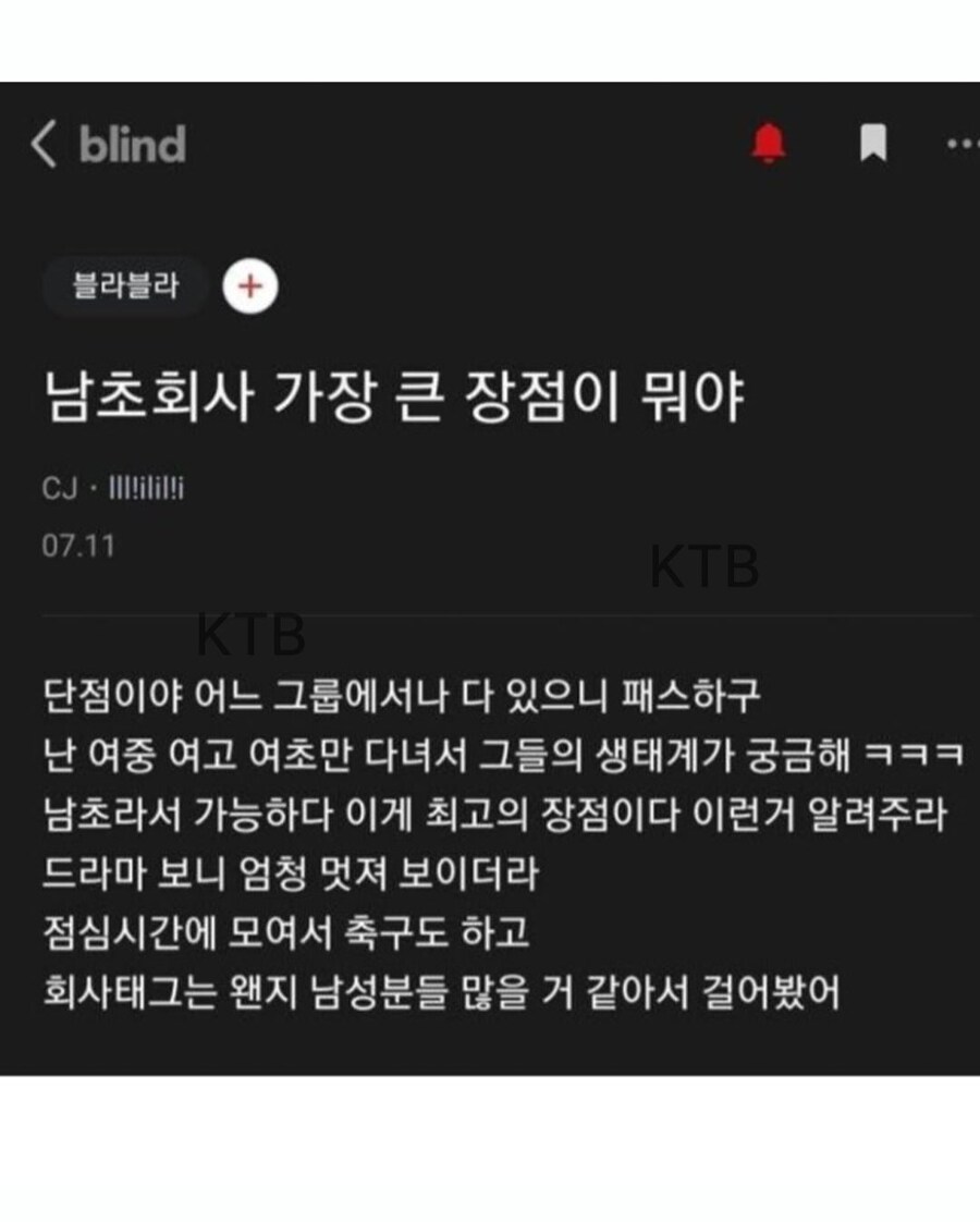 남초 회사 장점이 궁금했던 여자_1.jpg