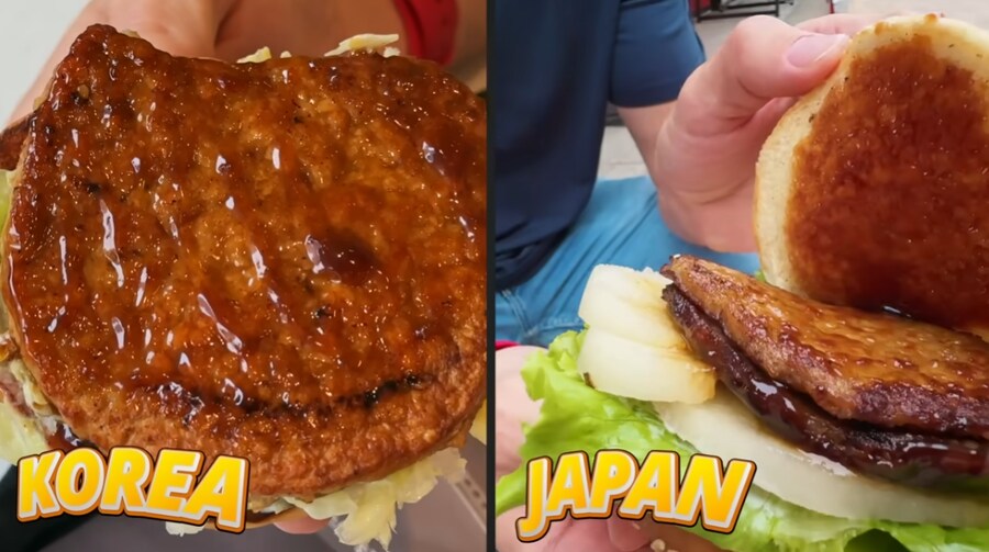 현지화 된 버거브랜드와 롯데리아에 경악하는 외국인 유튜버.jpg_2.png
