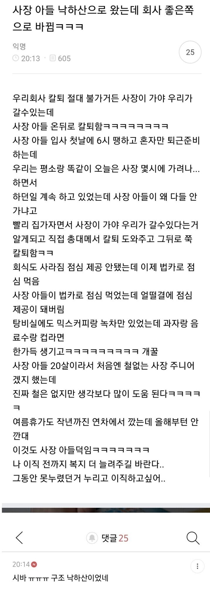 낙하산으로 회사 들어온 사장 아들_1.jpg