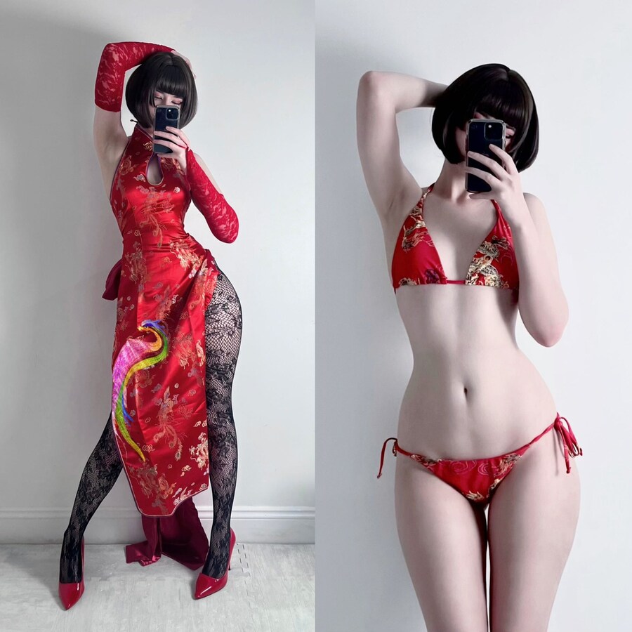 뽀얗고 잘록한 눈나의 철권 안나 코스프레_1.jpg