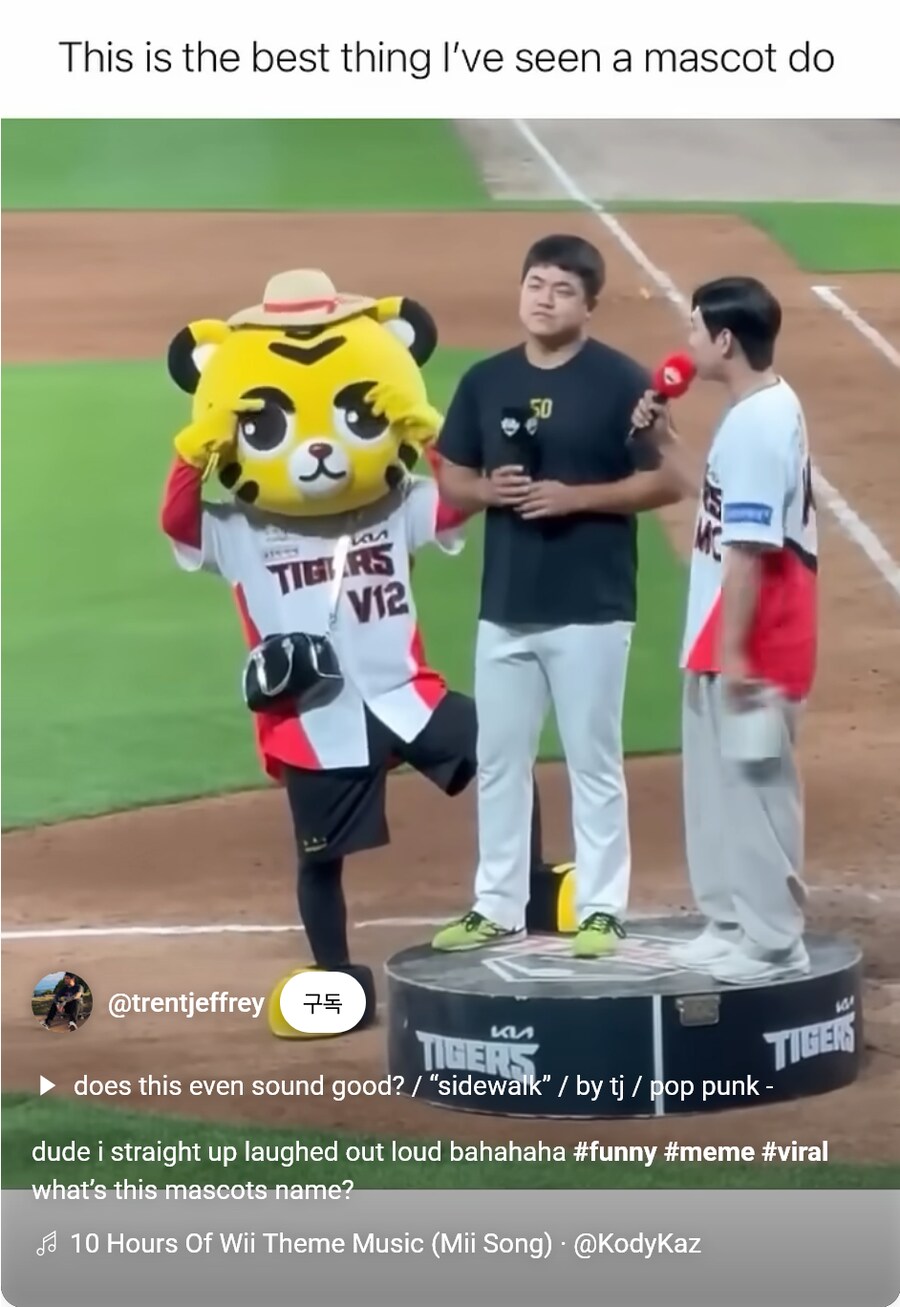 해외에서 귀엽다고 난리난 기아타이거즈 마스코트.jpg_1.png