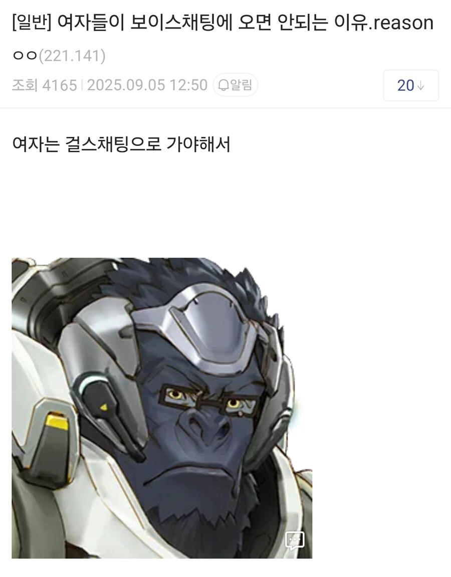 여자들은 보이스 채팅 하면 안되는 이유_1.png