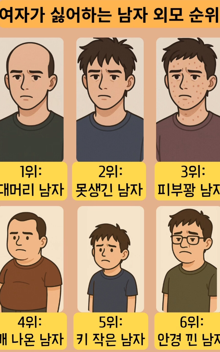 여성들이 싫어한다는 남자외모 순위.jpg_1.jpg