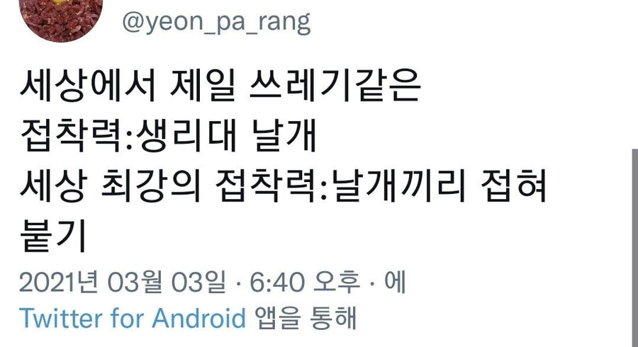 여성들이 생각하는 세상 최악/최강의 접착력.jpg_1.jpg