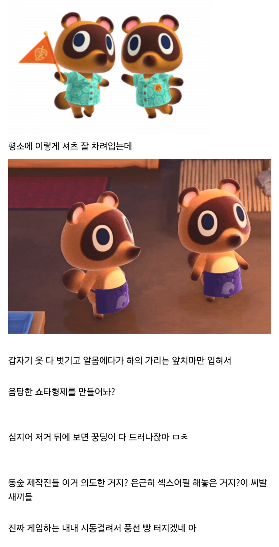 닌텐도 동숲 제작진들 ㅁㅊㅅㄲ들 아님??_1.jpg