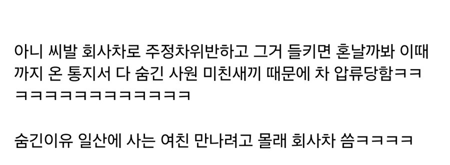 사원 때문에 회사차 압류 됐다는 펨붕이_2.jpg