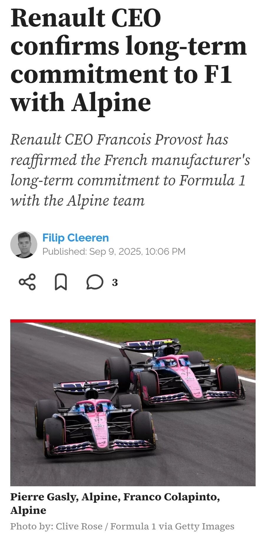 F1) 알핀 F1 팀