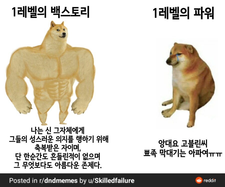 TRPG) 디앤디 1레벨의 전투력 요약_2.jpg
