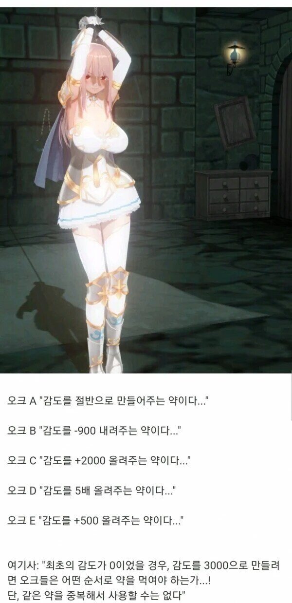 오크가 여기사에 쓰려고 감도를 올리는 미약을 준비했다_1.png