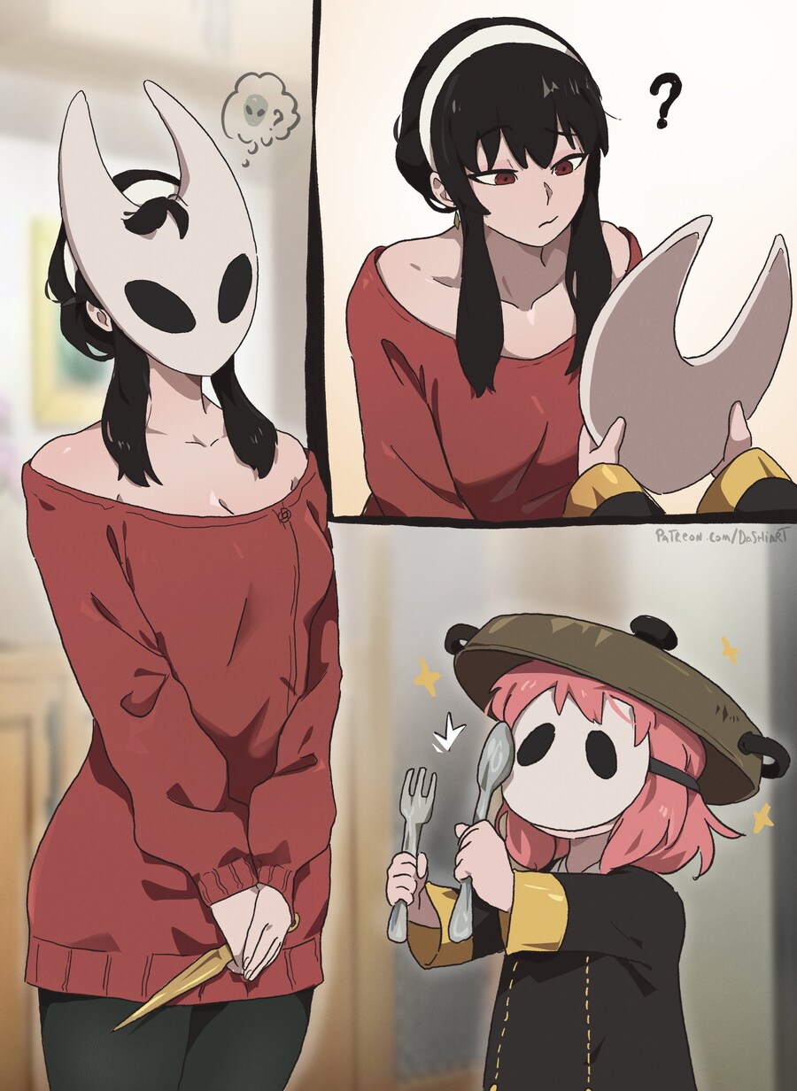 스파이패밀리)실크송 가면쓴 포저모녀_1.jpg
