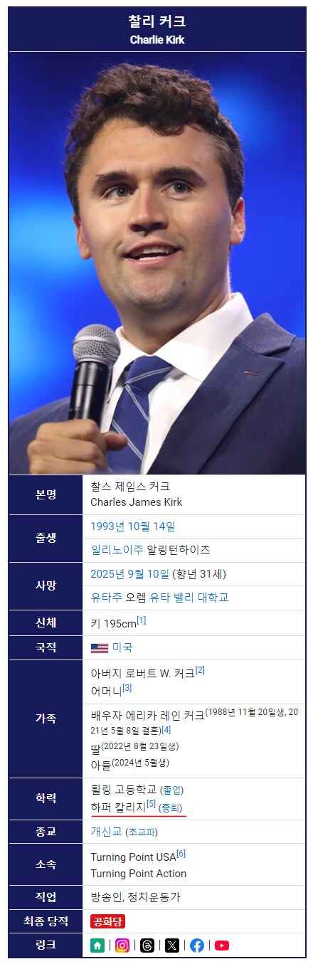 찰리커크가 쓴책