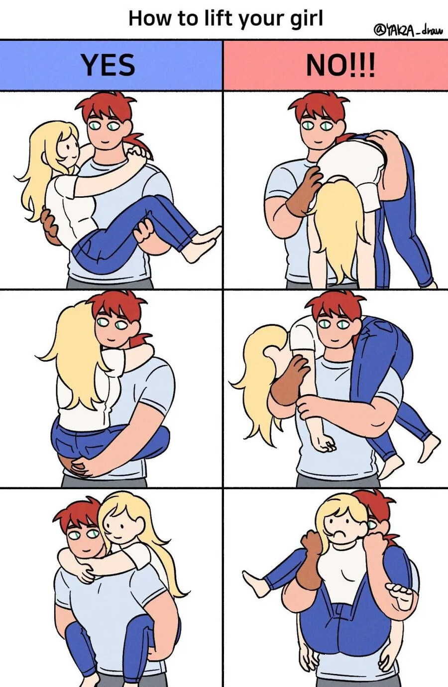 여친을 드는 올바른 방법과 잘못된 예시.jpg_1.jpg