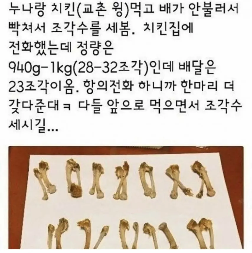 치킨 먹을 때 뼈 조각 수 세야 하는 이유_1.webp