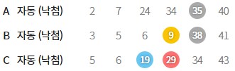 로또 번호 5개 맞음!! 대박!!_1.png