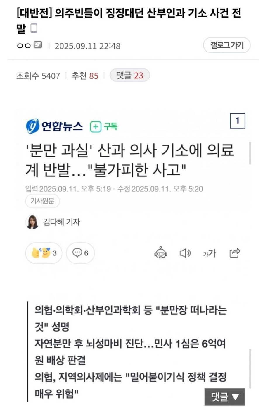 의사들이 징징대던 산부인과 기소 사건 반전 ㄷㄷ_5.jpg