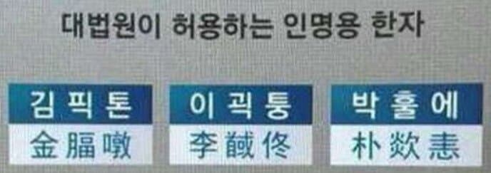 대법원이 인정한 한자 이름.jlg_1.jpg