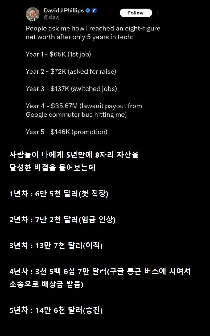 직장 생활 5년만에 백만장자가 된 비결_1.jpg