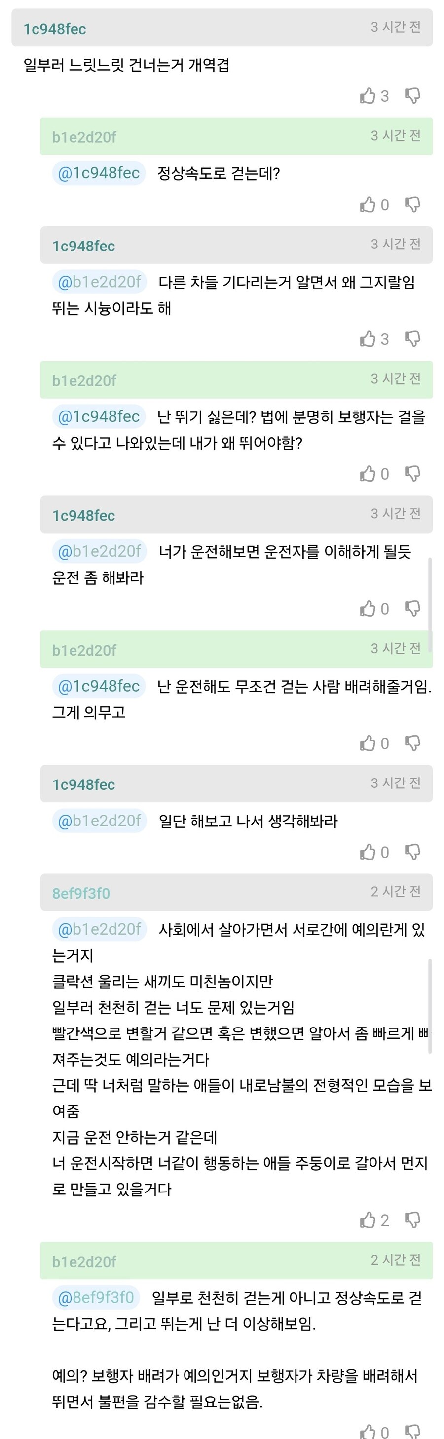 횡단보도 건너다가 자동차한테 경적 들어서 화난 사람.jpg_4.jpg