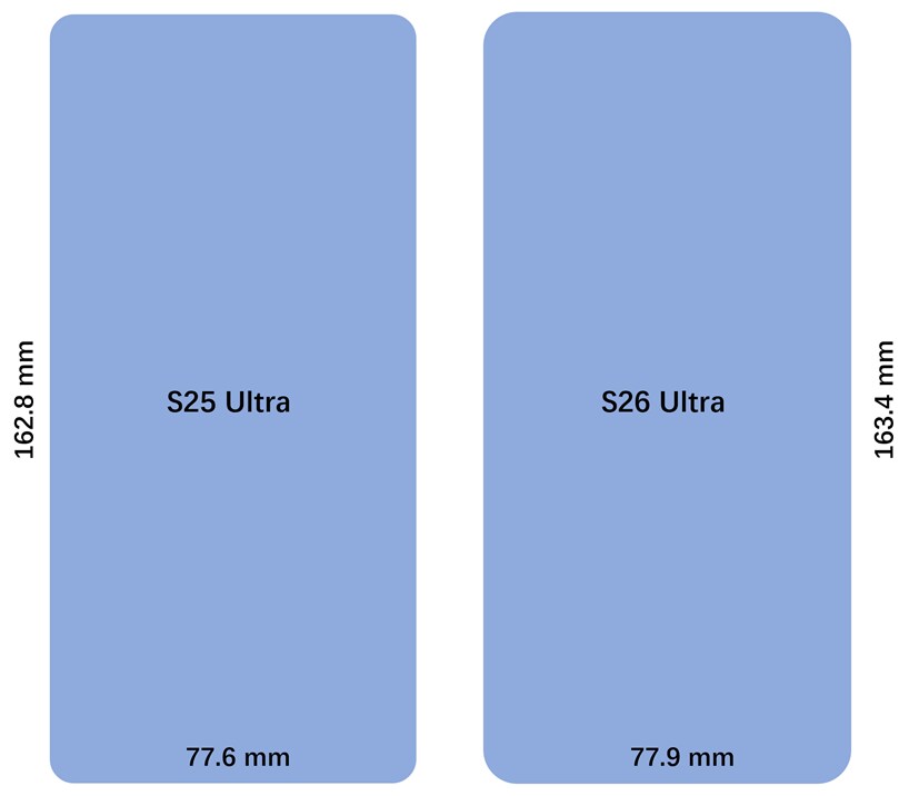 [루머]S25 울트라 vs S26 울트라 화면 비교_1.png