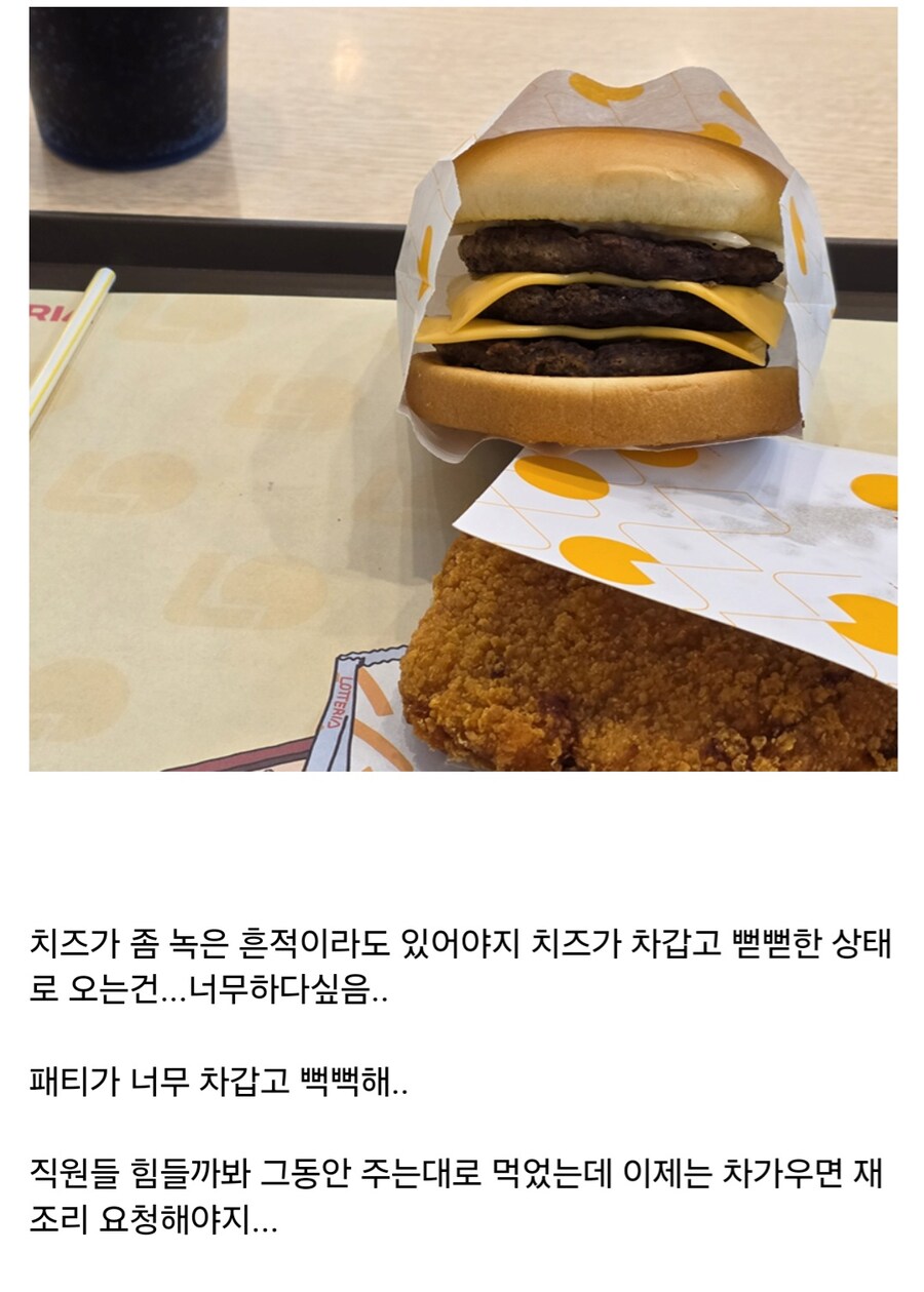 참다참다가 직원한테 햄버거 재조리 요청함_5.jpg