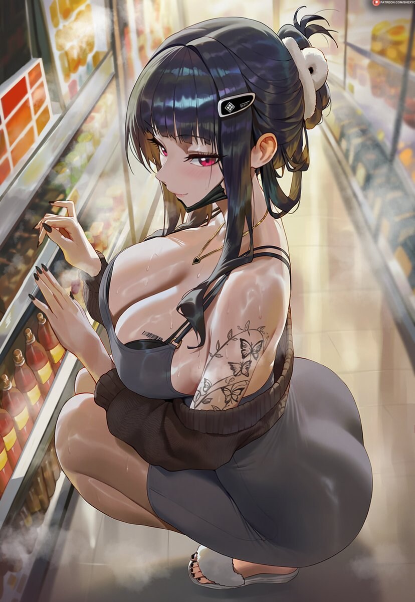 대충 쇼핑중인 아주머니_1.jpg