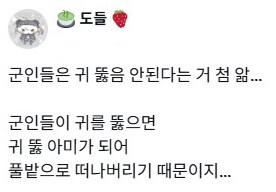 군인은 귀 피어싱 금지래....jpg_1.png