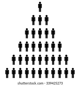 Stick Man Icon Pyramid People Icon Stock Vector (Royalty Free) 339425273 | Shutterstock