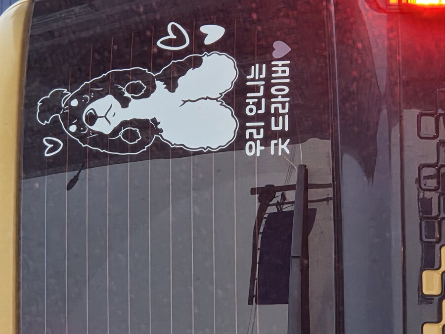 출근길에 앞차 스티커 보고 흠칫했네;;_1.jpg