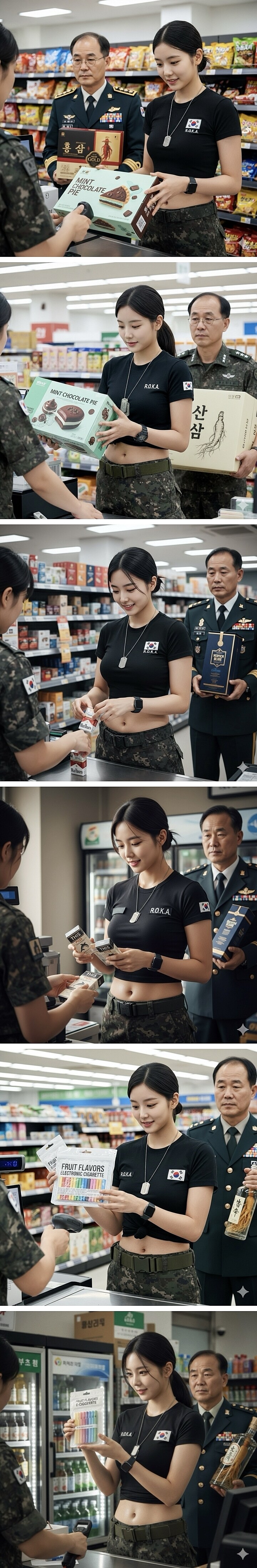 Ai한테 PX에서 장보는 한국 군인들 그려달랬는데.jpg_2.jpg