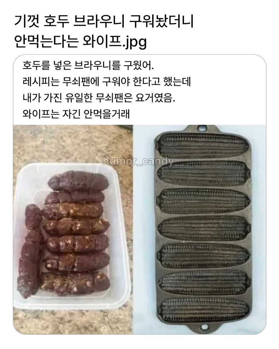 기껏 호두 브라우니 구웠더니 안 먹는다는 와이프.jpg_1.jpg