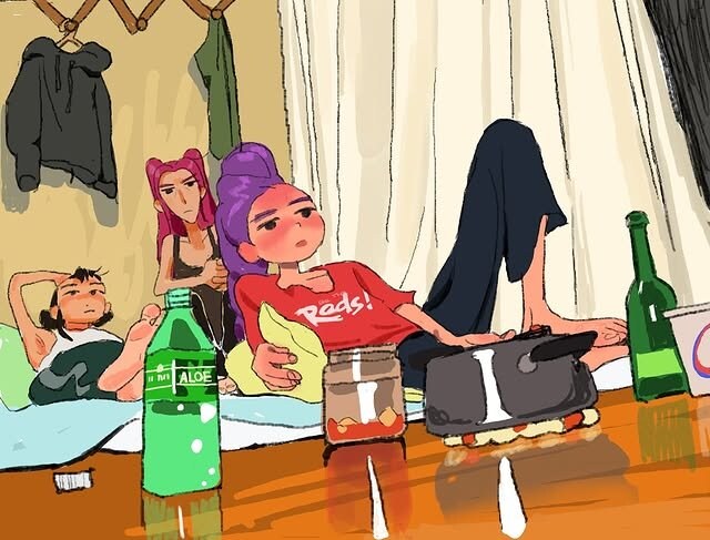 기숙사에서 쉬는 헌트릭스.jpg_1.jpg