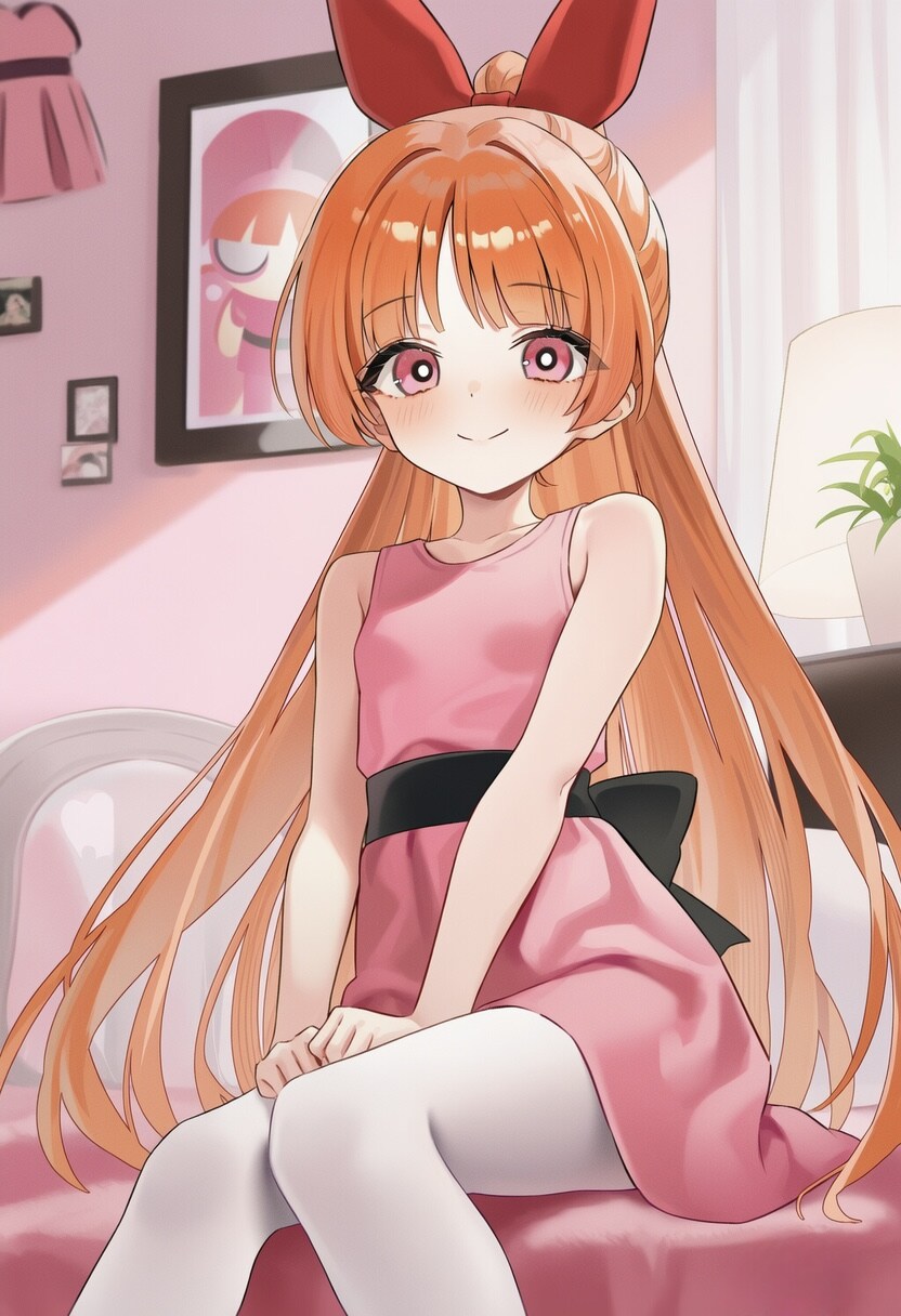 Ai야! 파워퍼프걸 블로썸을 씹덕 그림체로 그려줘.jpg_1.jpg