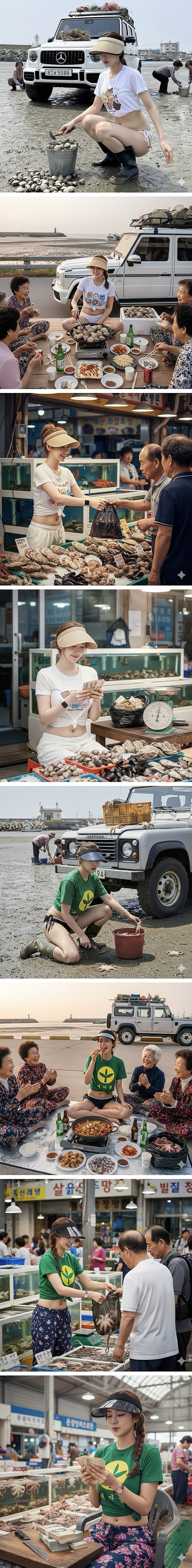 Ai가 그린 순박한 시골 어촌마을 처녀의 하루 일과.jpg_2.jpg