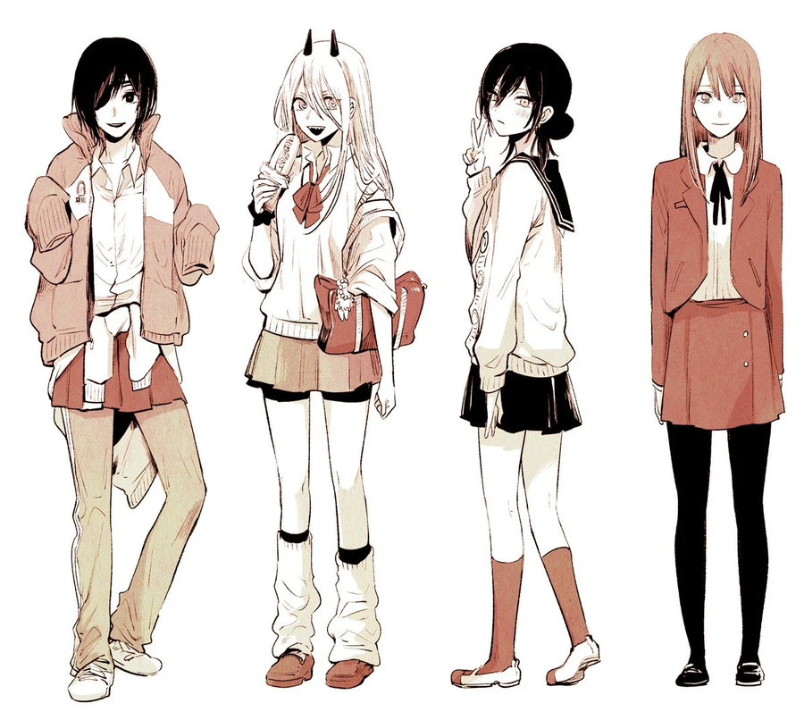 최애의 아이 그림작가가 그린 체인소맨 미소녀 캐릭터들_5.webp