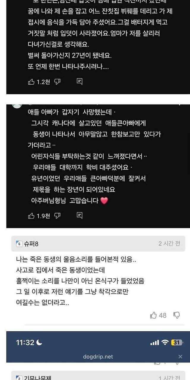 죽은 사람이 찾아왔었다는 사람들.jpg_2.jpg