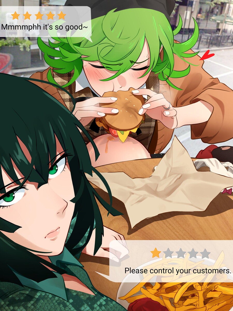 햄버거 식사중인 타츠마키_1.jpg