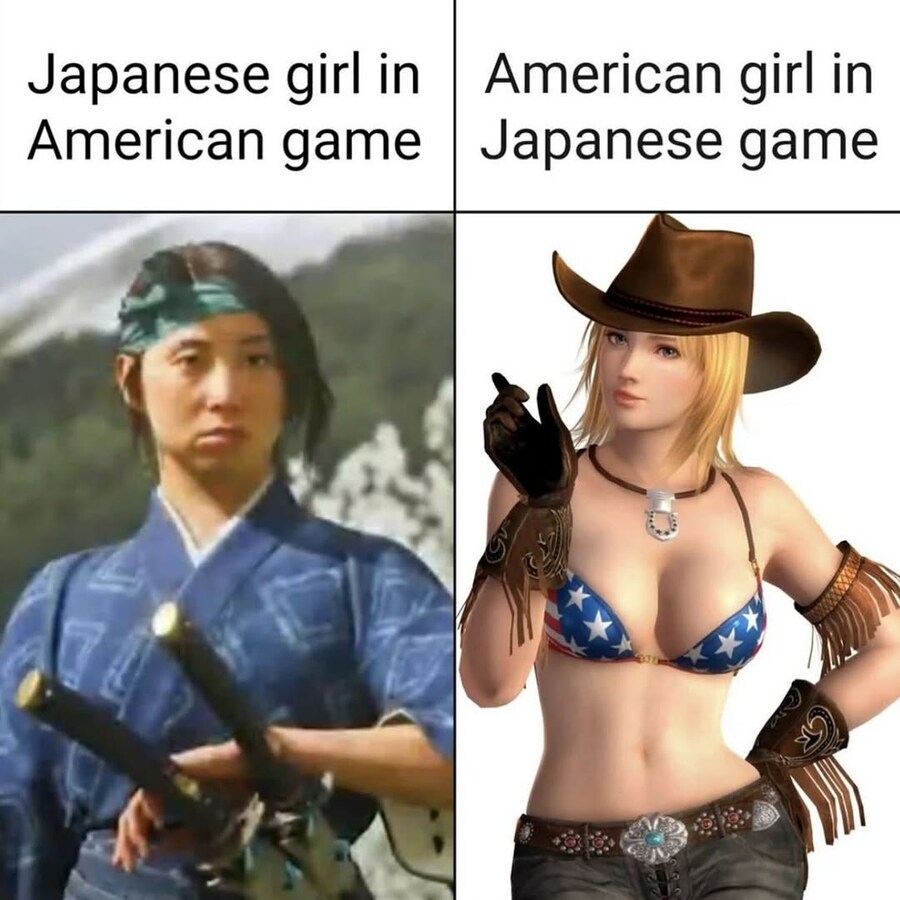 미국 게임 속 일본 여자 vs 일본 게임 속 미국 여자_1.jpg