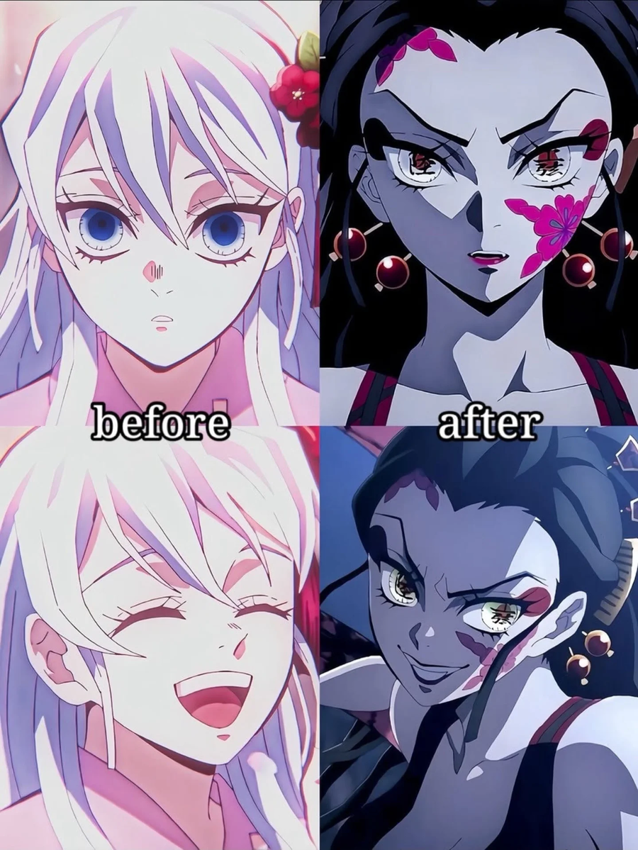 귀멸) 혈귀들 before after_3.webp