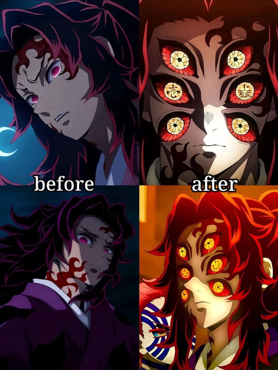 귀멸) 혈귀들 before after_4.webp