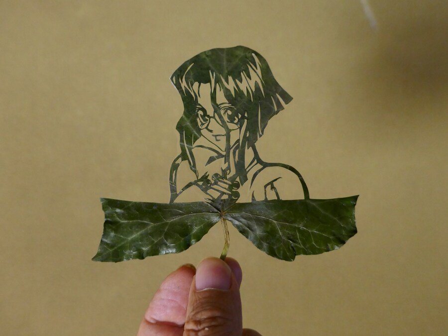 나뭇잎 잘라 그림 그리는 아트_10.jpg