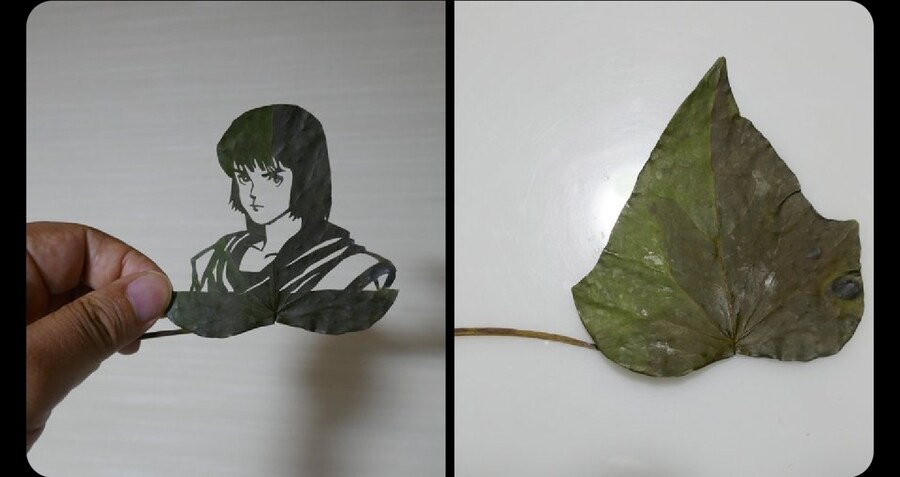 나뭇잎 잘라 그림 그리는 아트_22.jpg