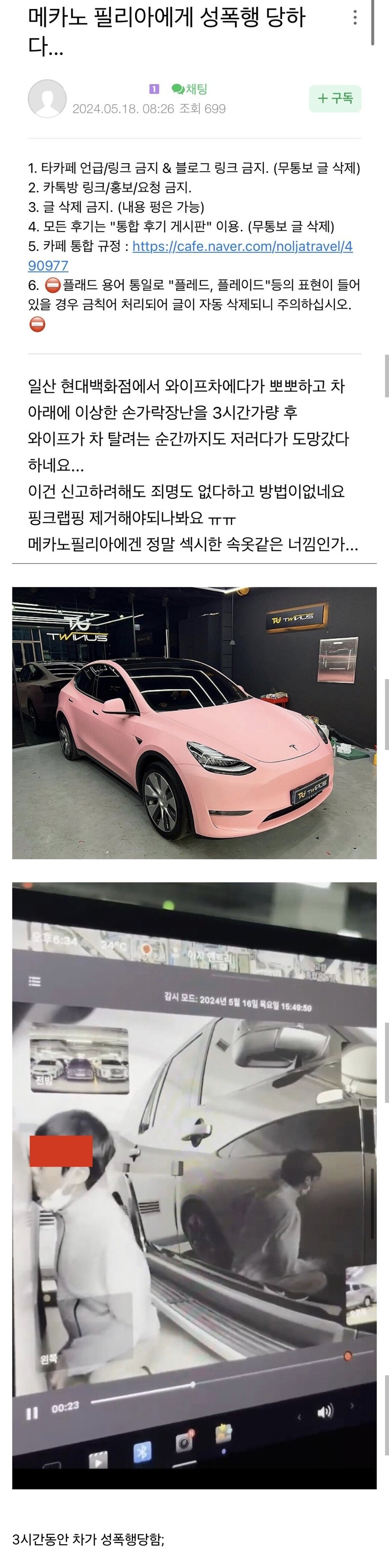 차박이에게 성폭행 당한 테슬라차ㄷㄷ.jpg_1.jpg