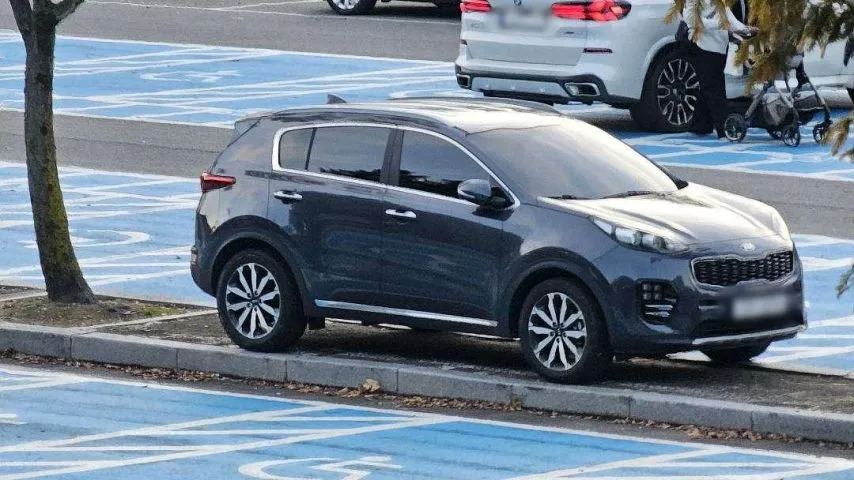 서울대공원 주차장, 무개념 주차 모습_2.webp