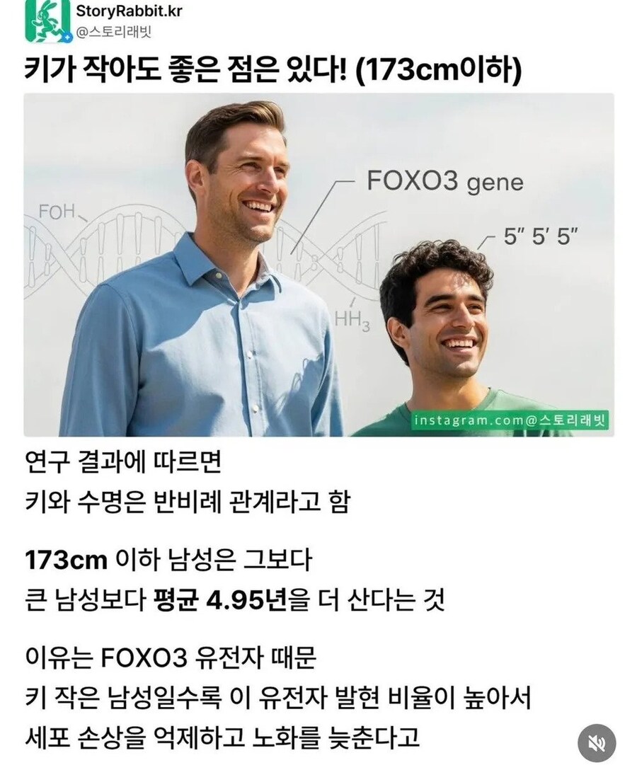 173cm 이하 남성은 더 오래 산다_1.jpg