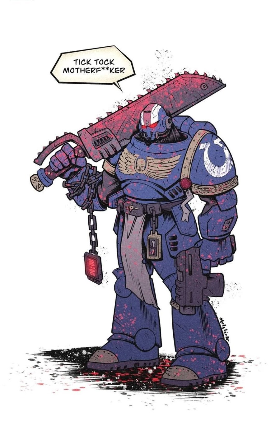 부대 구호를 외치는 워해머 스페이스 마린들.JPG_1.jpg