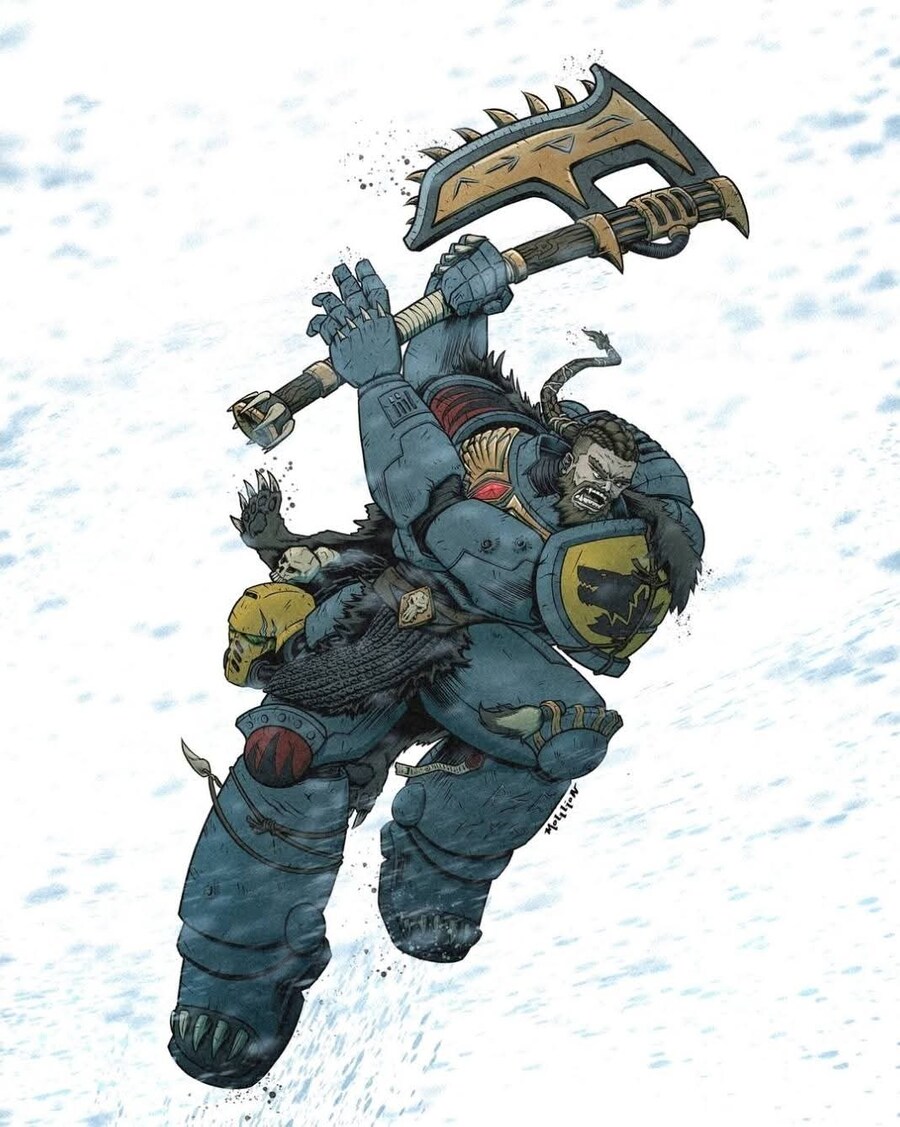 부대 구호를 외치는 워해머 스페이스 마린들.JPG_6.jpg