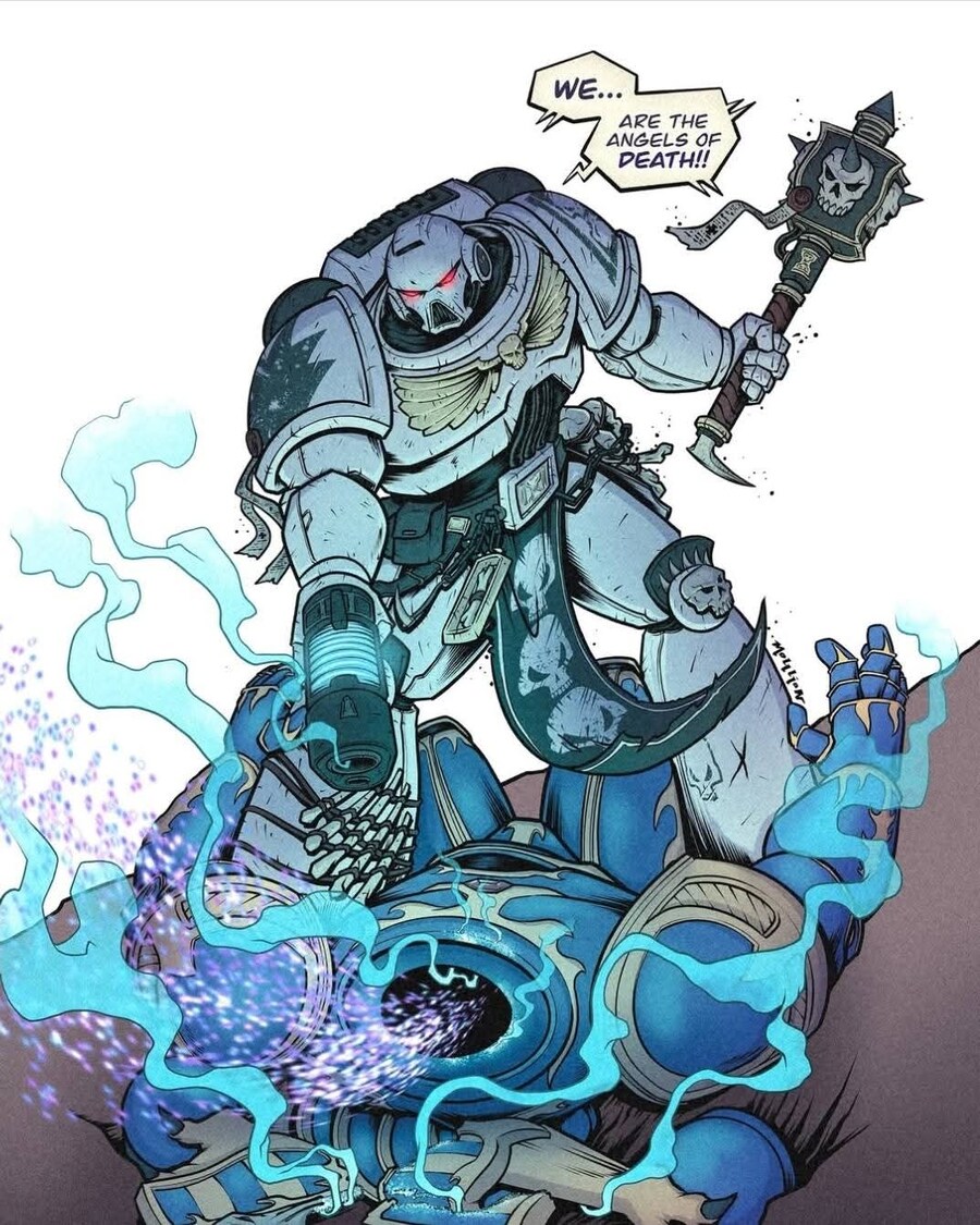 부대 구호를 외치는 워해머 스페이스 마린들.JPG_10.jpg